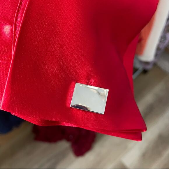 Retrofete Women’s Kit Shirt in Red Button Front Long Sleeve Sz XL - Picture 12 of 13